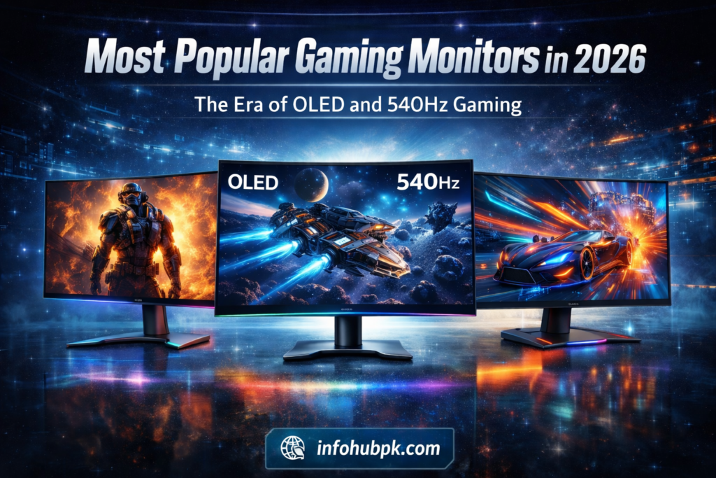Most Popular Gaming Monitors in 2026 featuring OLED and 540Hz gaming displays