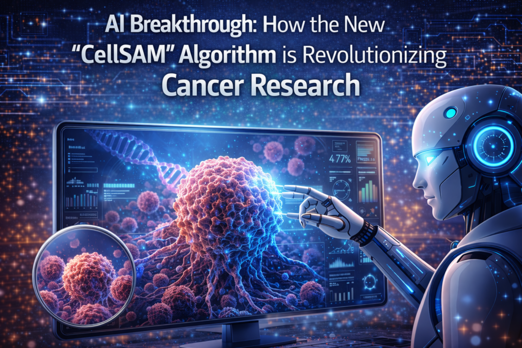 Artificial intelligence analyzing cancer cells using advanced CellSAM medical algorithm