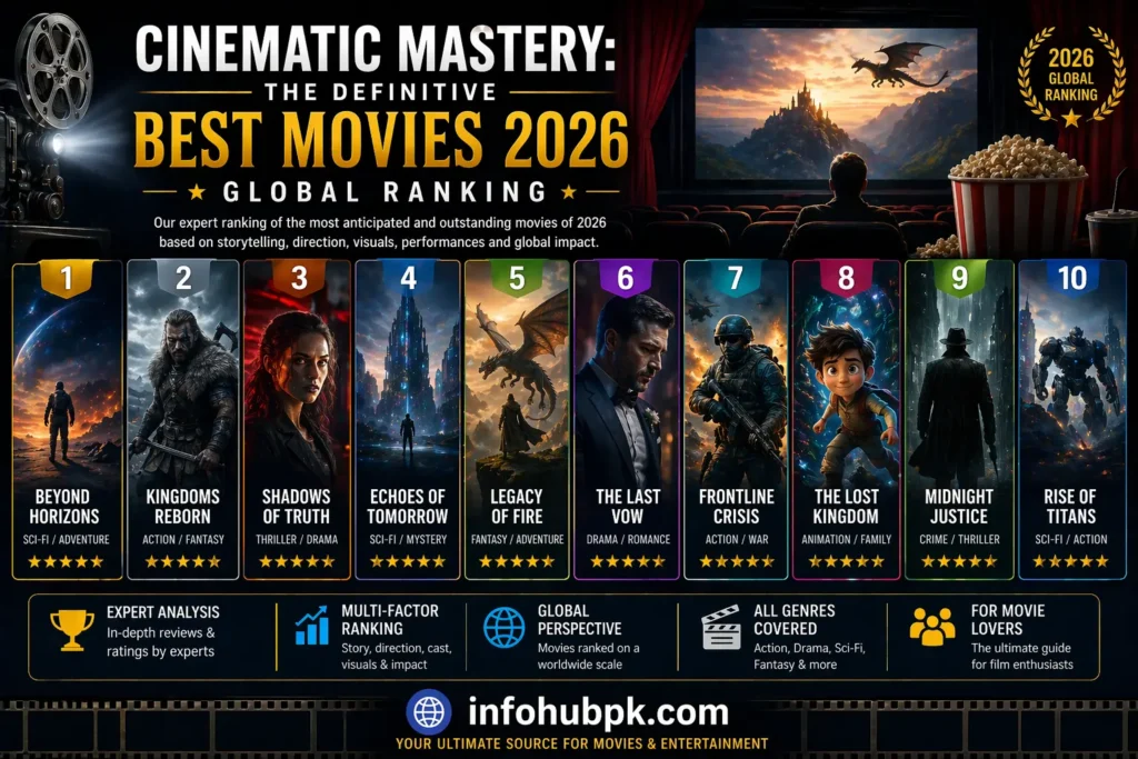 Best Movies 2026 Global Ranking featuring top cinema hits and blockbusters.