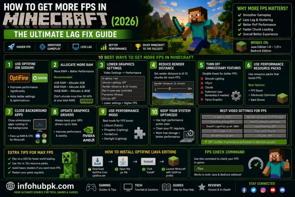 Best video settings for Minecraft to fix lag and increase FPS in 2026
